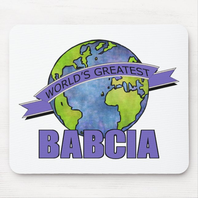 World's Greatest Babcia Mouse Pad (Front)