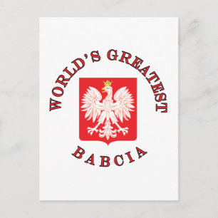World's Greatest Babcia Postcard