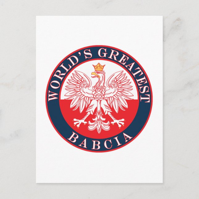World's Greatest Babcia Postcard (Front)
