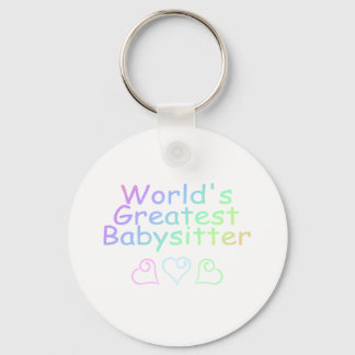 Worlds Greatest Babysitter Key Ring