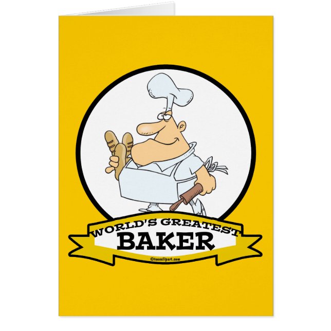 WORLDS GREATEST BAKER MEN CARTOON (Front)