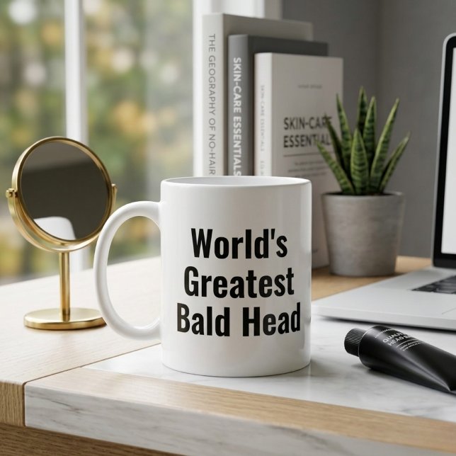 World's Greatest Bald Head Coffee Mug (Creator Uploaded)