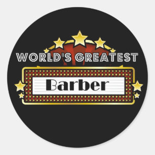 World's Greatest Barber Classic Round Sticker