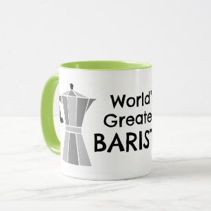 World's Greatest Barista Moka Pot Coffee Mug