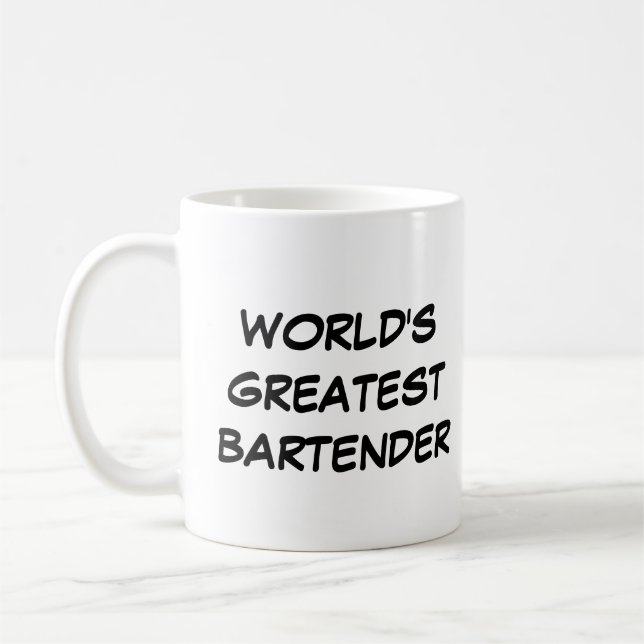 "World's Greatest Bartender" Mug (Left)