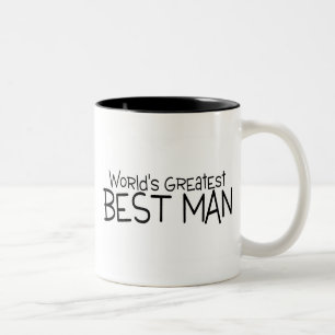 Worlds Greatest Best Man Wedding Two-Tone Coffee Mug