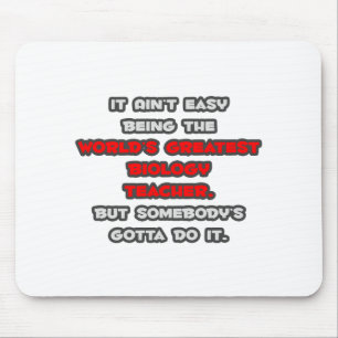 World's Greatest Biology Teacher Joke Mouse Pad