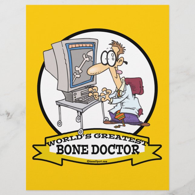WORLDS GREATEST BONE DOCTOR MEN CARTOON (Front)