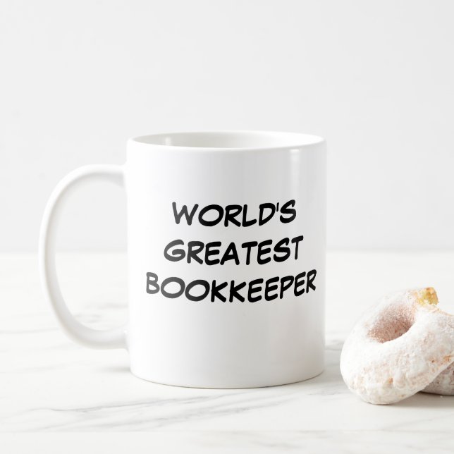 "World's Greatest Bookkeeper" Mug (With Donut)