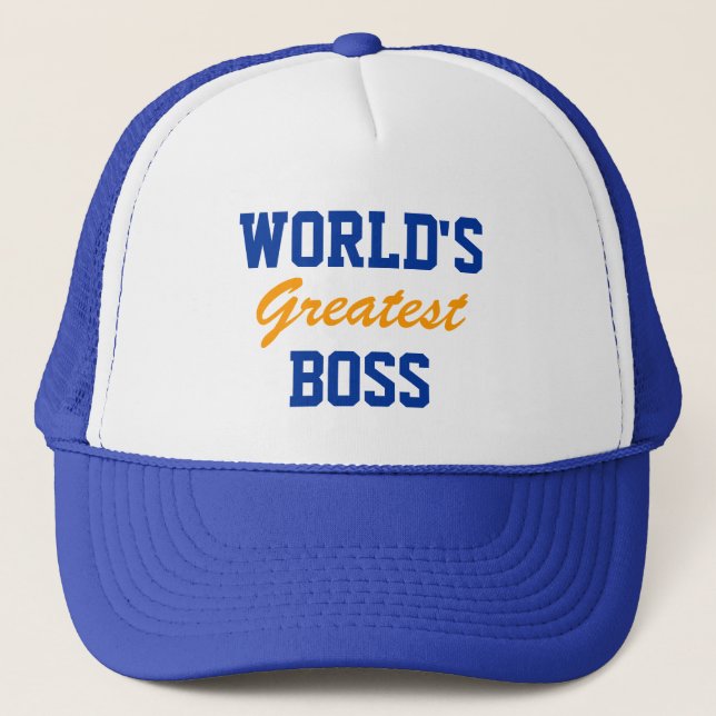 World's greatest boss cap (Front)