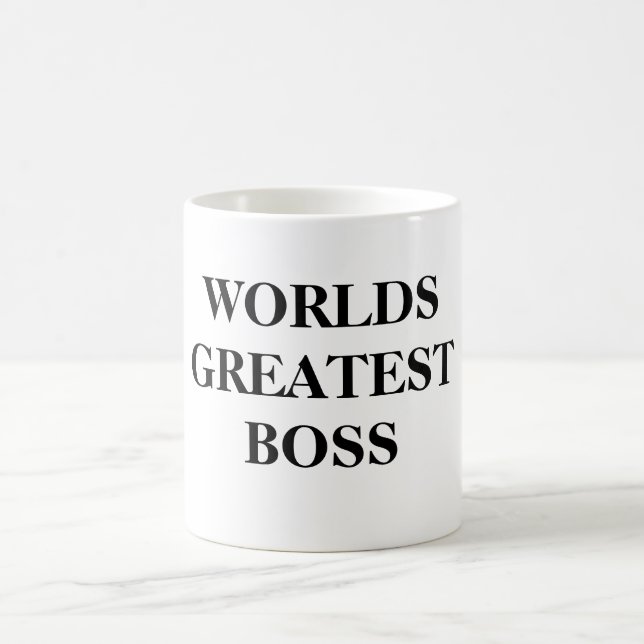 WORLDS GREATEST BOSS COFFEE MUG (Center)