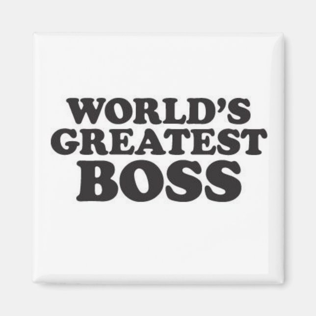 World's Greatest Boss Magnet (Front)