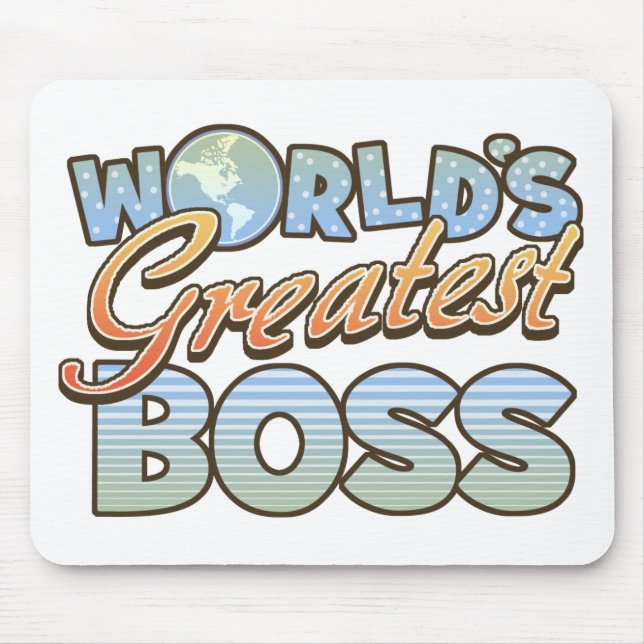 World's Greatest Boss Mousepad (Front)