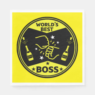 World's Greatest Boss Napkin