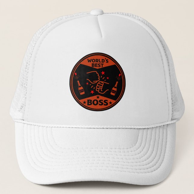 World's Greatest Boss Trucker Hat (Front)