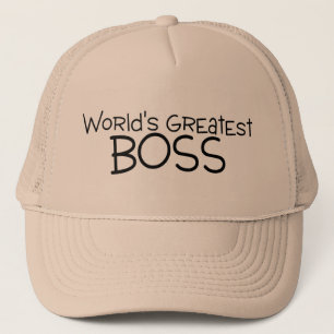 Worlds Greatest Boss Trucker Hat