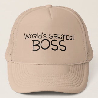Worlds Greatest Boss Trucker Hat