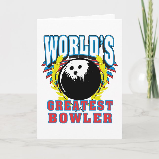 World's Greatest Bowler Holiday Card (Front)