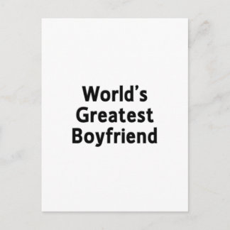 World's Greatest Boyfriend Postcard