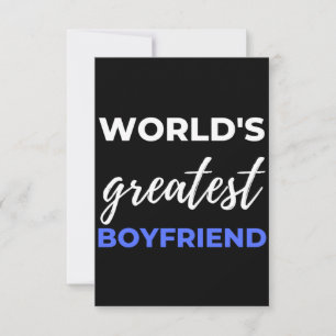 World's Greatest Boyfriend Thank You Card