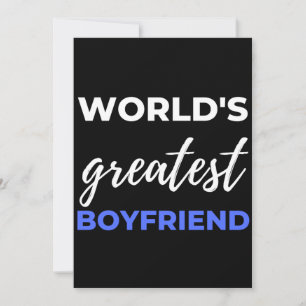World's Greatest Boyfriend Thank You Card