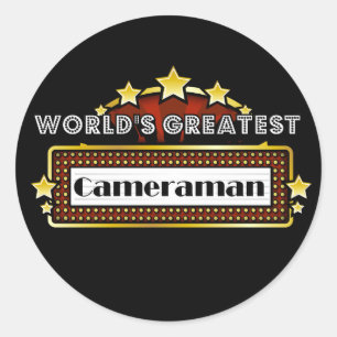 World's Greatest Cameraman Classic Round Sticker