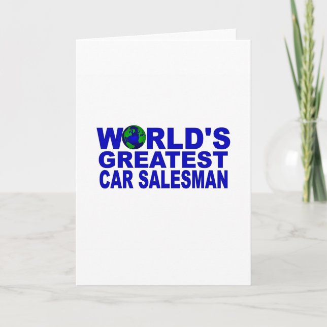World's Greatest Car Salesman Card (Front)