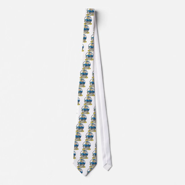WORLDS GREATEST CAR SALESMAN MEN CARTOON TIE (Front)