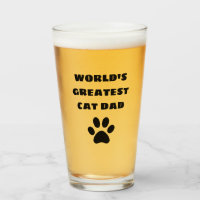 World's Greatest Cat Dad Custom Text Personalised