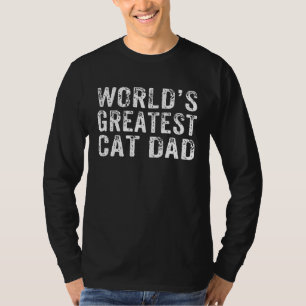 World's Greatest Cat Dad Fur Parent Cat Owner 2 T-Shirt