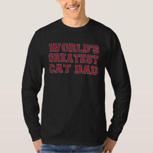 World's Greatest Cat Dad Fur Parent Cat Owner T-Shirt