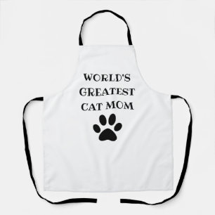 World's Greatest Cat Mum Custom Text Personalised Apron