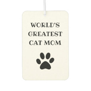 World's Greatest Cat Mum Custom Text Personalised Car Air Freshener