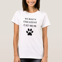 World's Greatest Cat Mum Custom Text Personalised