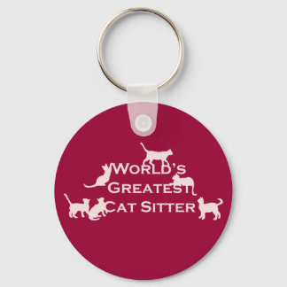 World's Greatest Cat Sitter Key Ring