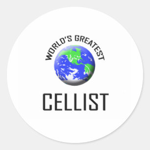 World's Greatest Cellist Classic Round Sticker