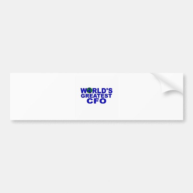 World's Greatest CFO Bumper Sticker (Front)