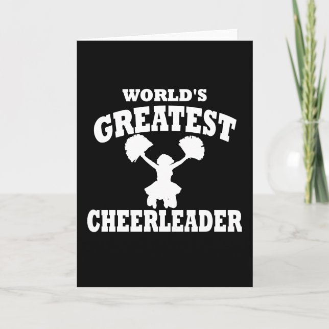 World's Greatest cheerleader Card (Front)