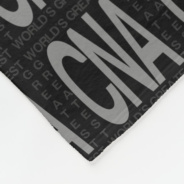 Worlds Greatest CNA Fleece Blanket (Corner)