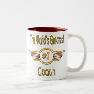 World's Greatest Coach Two-Tone Coffee Mug