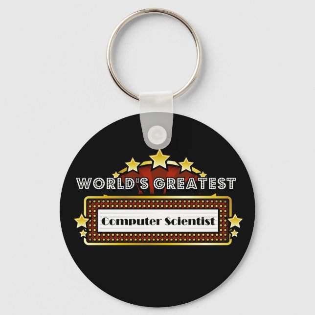 World's Greatest Computer Scientist Key Ring (Front)