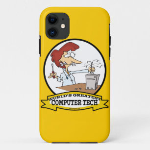 WORLDS GREATEST COMPUTER TECH WOMEN CARTOON Case-Mate iPhone CASE