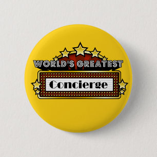 World's Greatest Concierge 6 Cm Round Badge