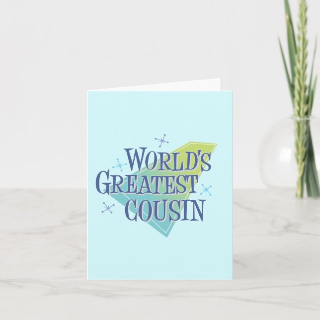 World's Greatest Cousin Card (Front)
