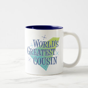 World's Greatest Cousin Two-Tone Coffee Mug