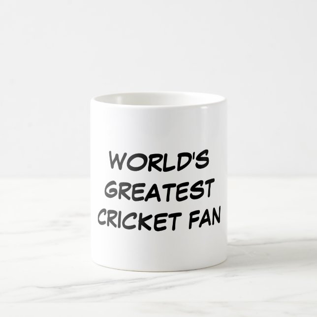 "World's Greatest Cricket Fan" Mug (Center)