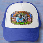 World's Greatest Dad 0819 Trucker Hat<br><div class="desc">Painting “Yelapa Scenic Path View 0819” Collection Looking to cheer your Dad, gift for yourself or for Dad, and keep the sun out of your eyes. Our custom hats are the perfect way to meet all these needs and more. Add your favourite photo and text and create an essential accessory...</div>