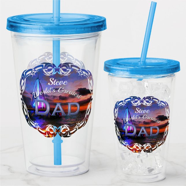 World's Greatest Dad 1182 Acrylic Tumbler (Creator Uploaded)