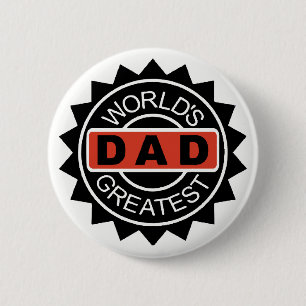 World's Greatest Dad Button Mini Brothers