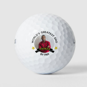 World's Greatest Dad By Par Personalised Photo Golf Balls